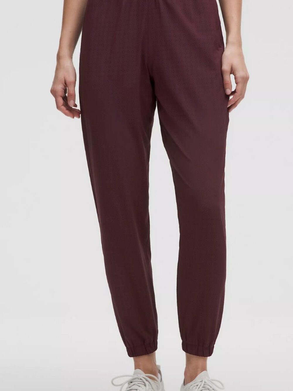 Lululemon Adapted State High Waist Jogger Perforated pattern, size 4, plum